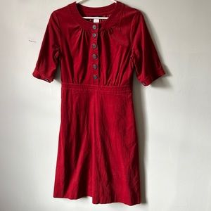 J.Crew button corduroy dress